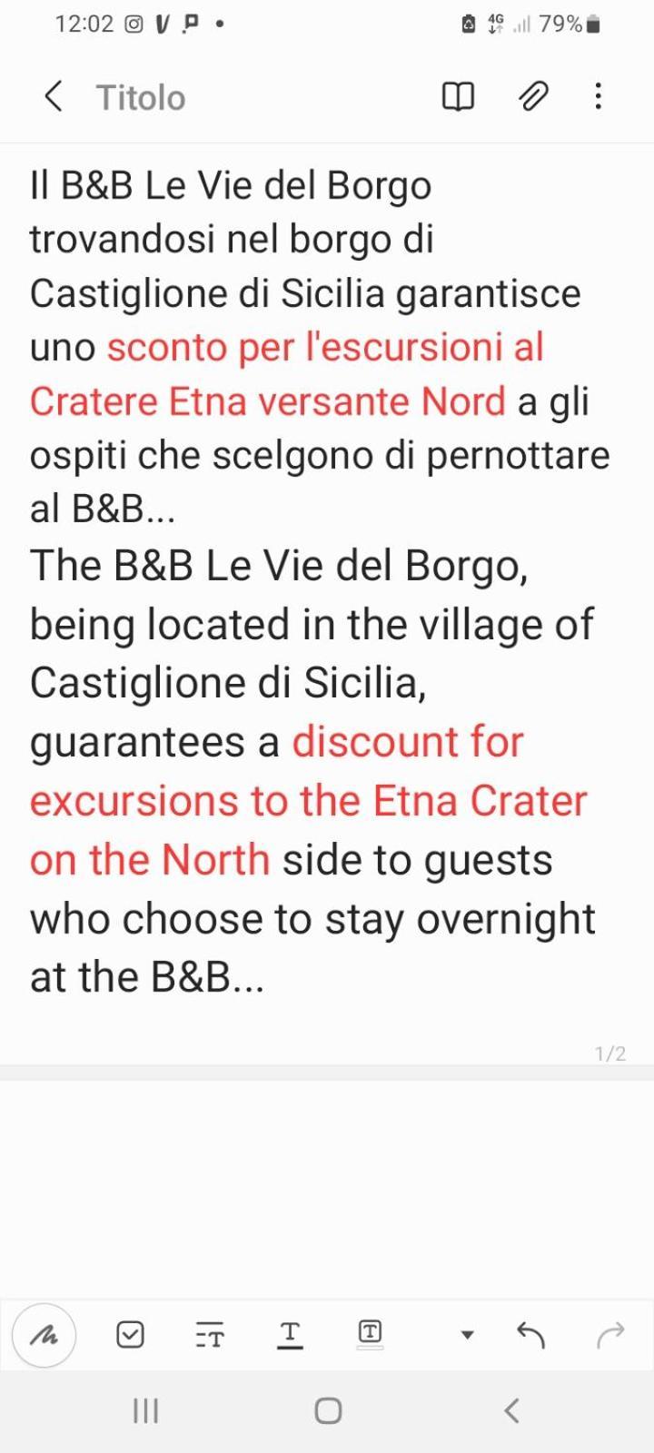 B&B Le Vie Del Borgo 카스티글리오네디시칠리아 외부 사진